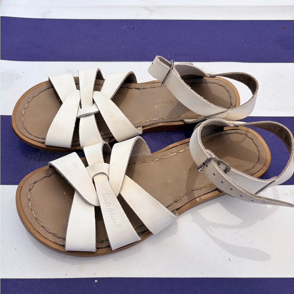Saltwater Sandals White
